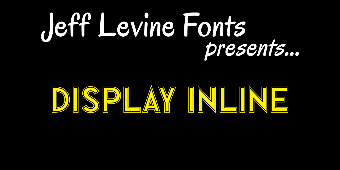 Display Inline Font Poster #1
