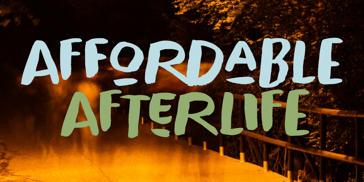 Affordable Afterlife Font Poster #1
