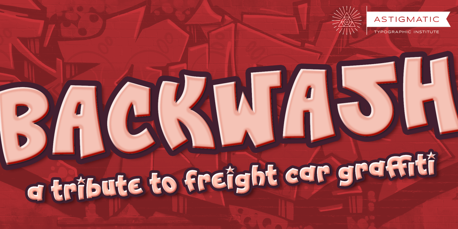 Backwash AOE Font Poster #1