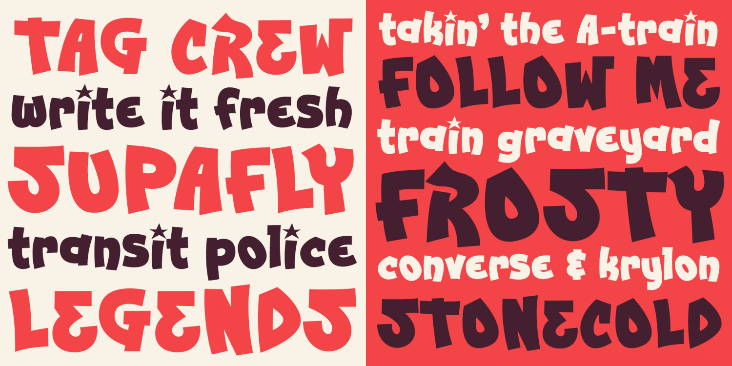Backwash AOE Font Poster #1