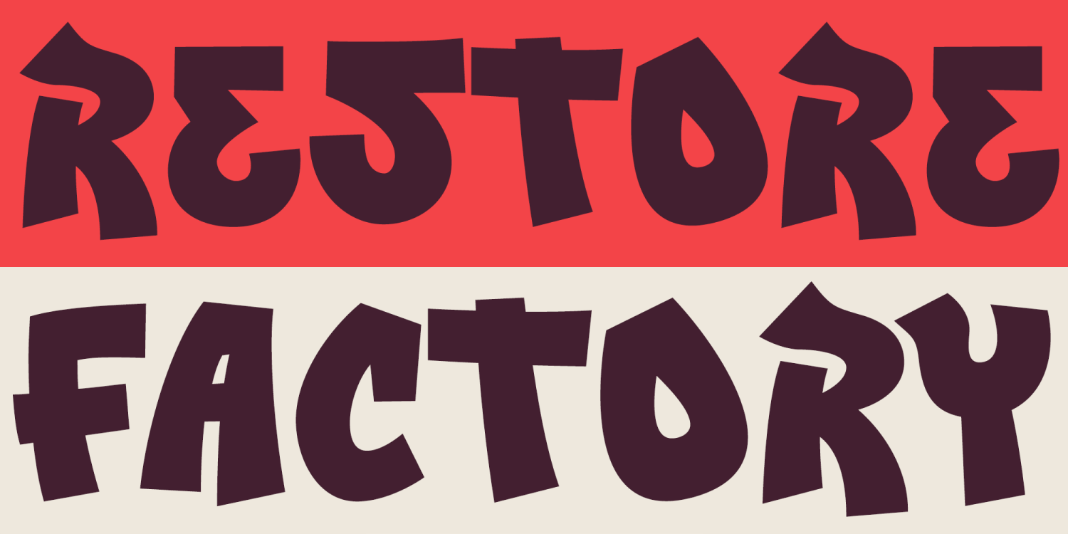Backwash AOE Font Poster #1