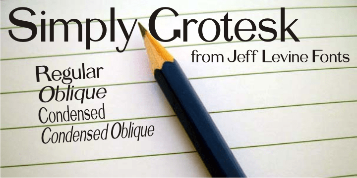 Simply Grotesk Font Poster