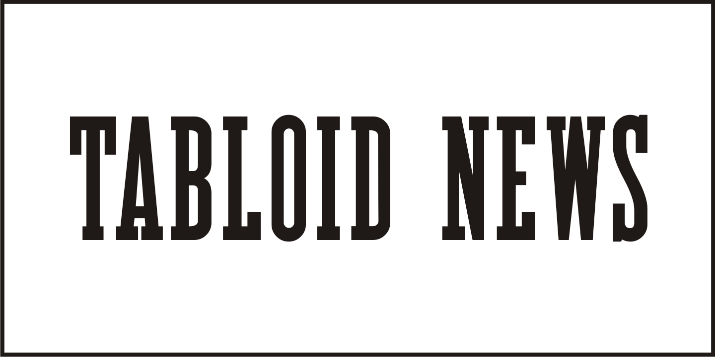 Tabloid News Font Poster #2