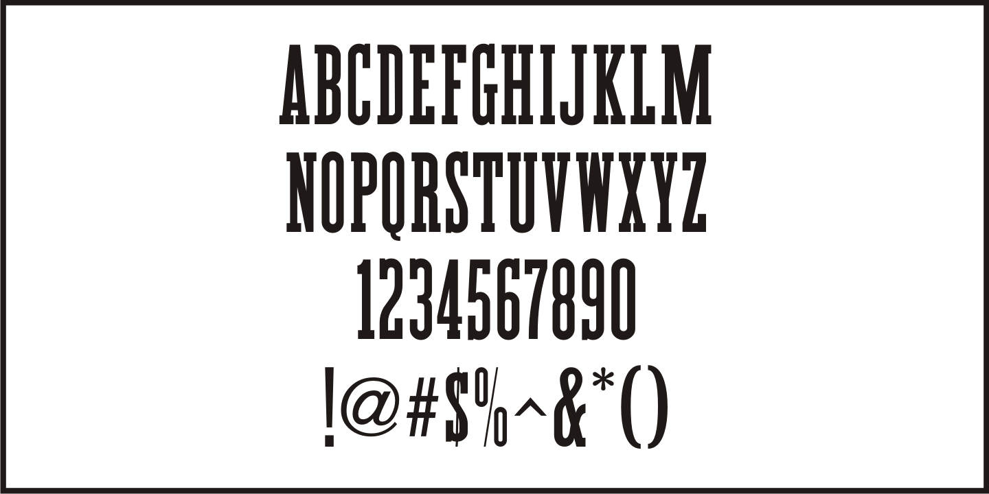 Tabloid News Font Poster #3