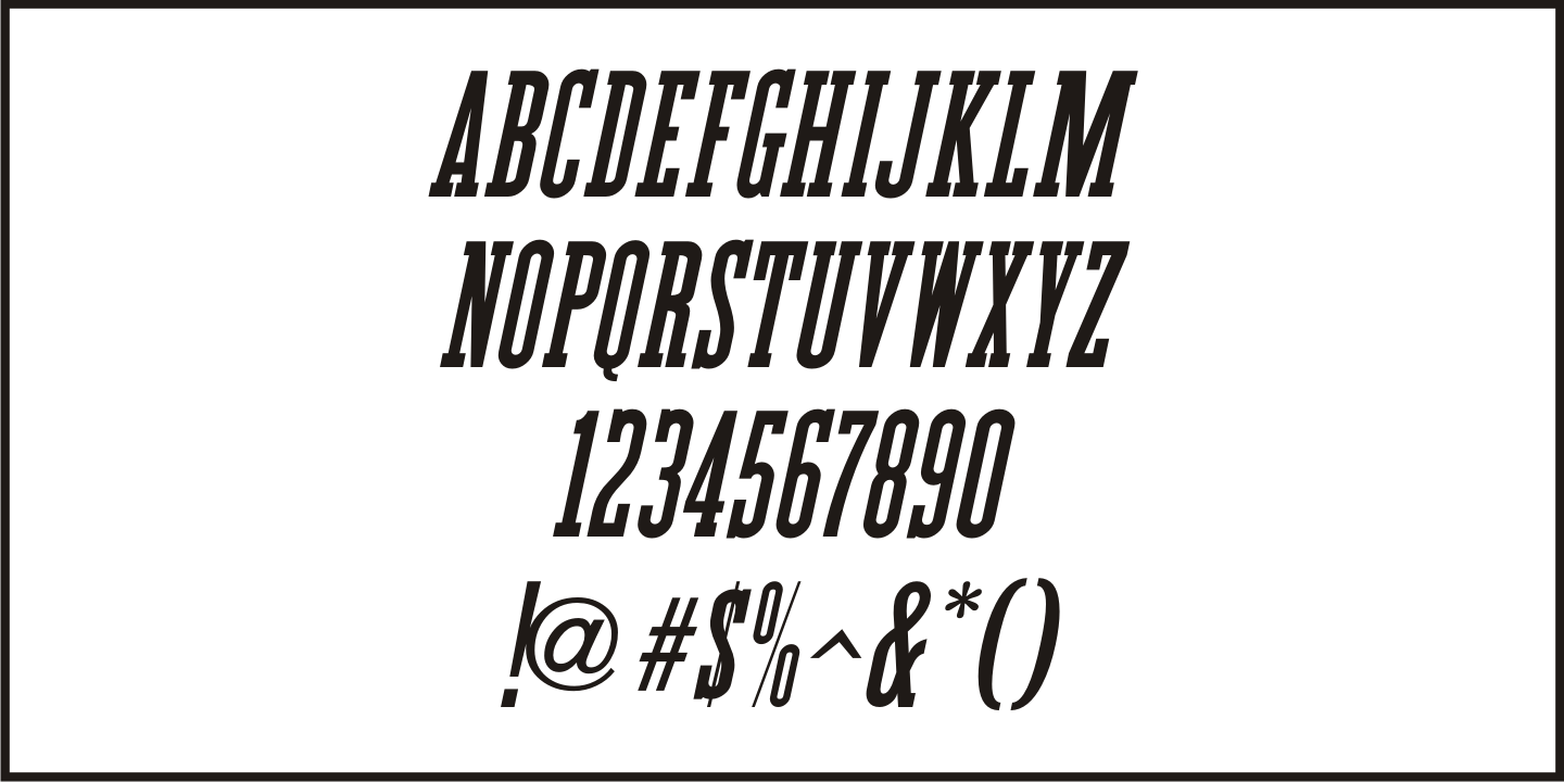 Tabloid News Font Poster #5