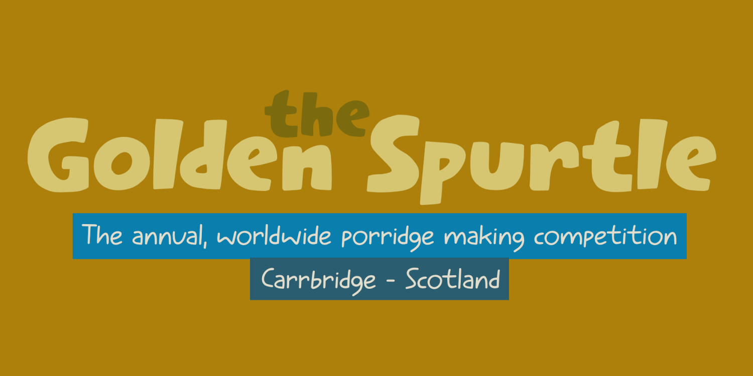 Spurtle Font Poster #2
