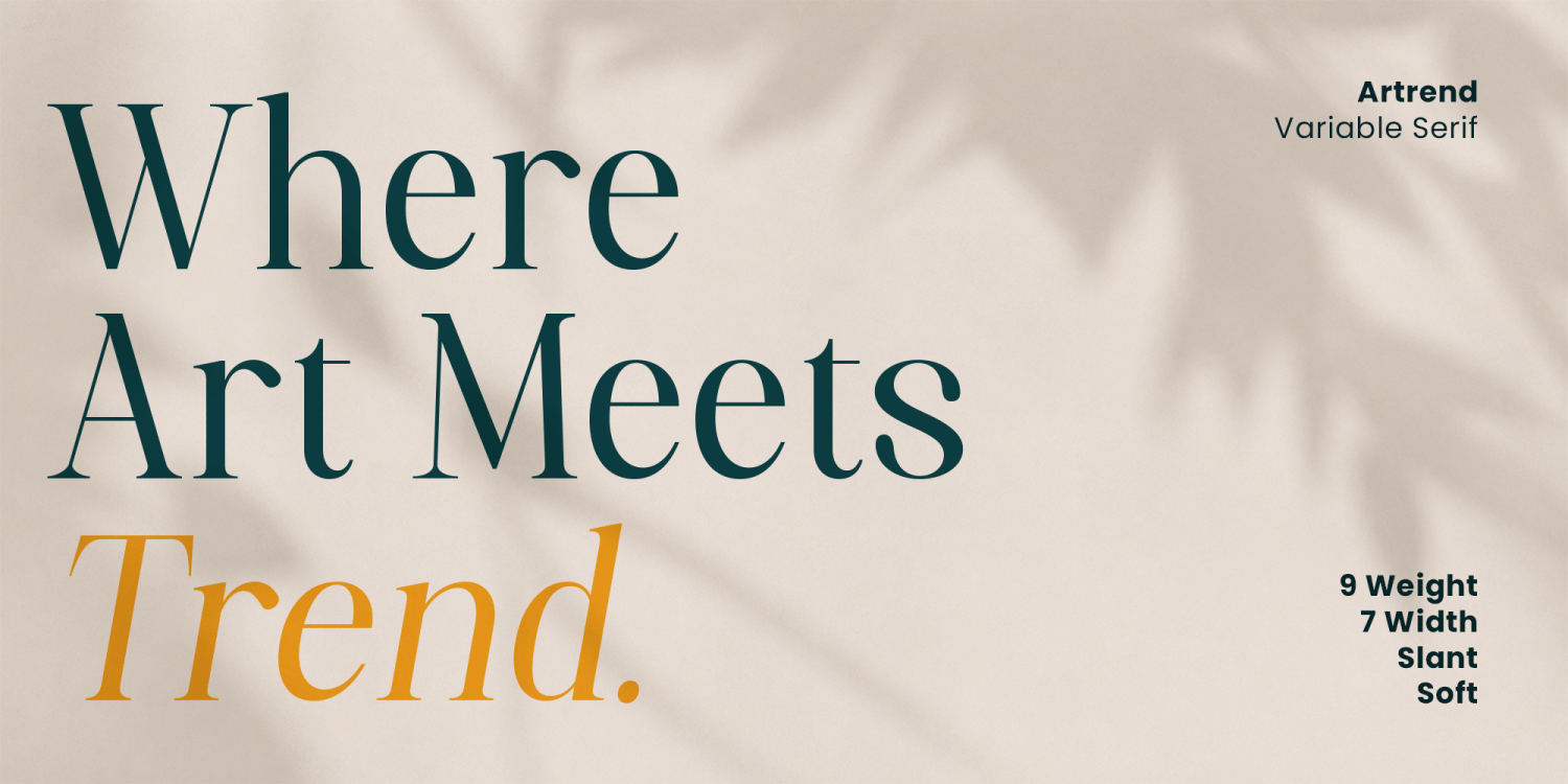 Artrend Font Poster #15
