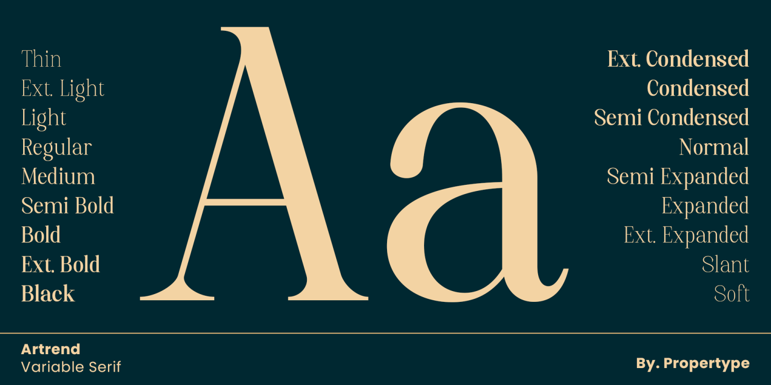 Artrend Font Poster #3