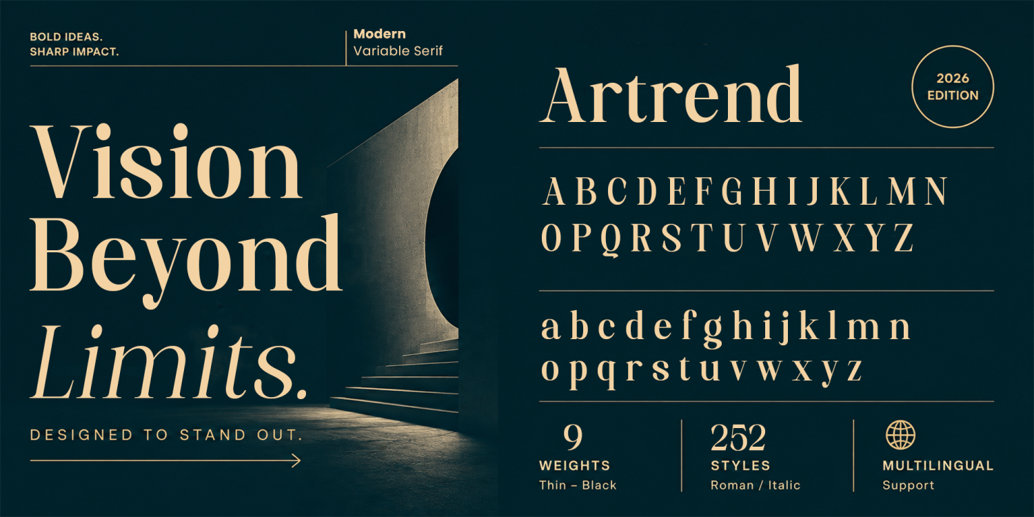 Artrend Font Poster #4