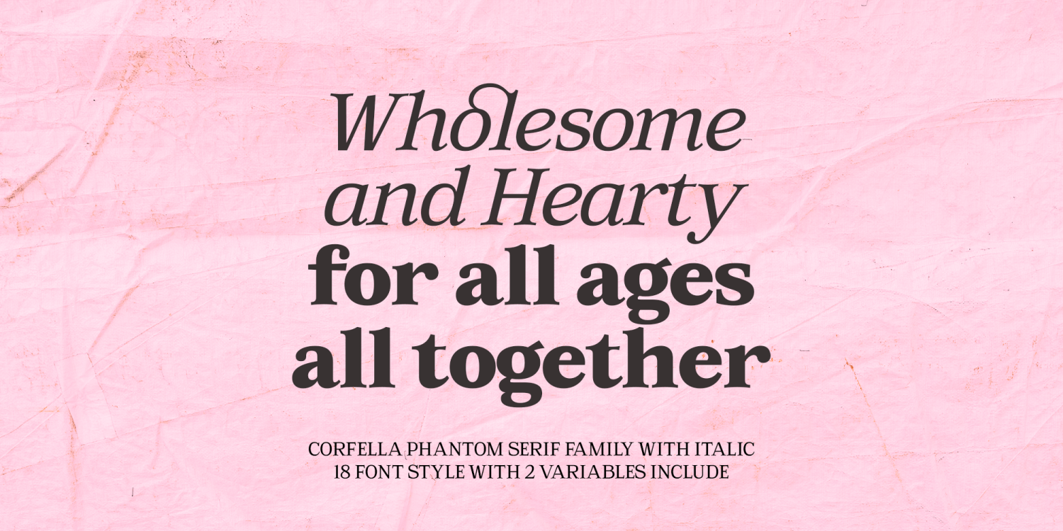 Corfella Phantom Font Poster #7