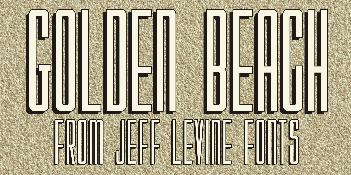 Golden Beach Font Poster