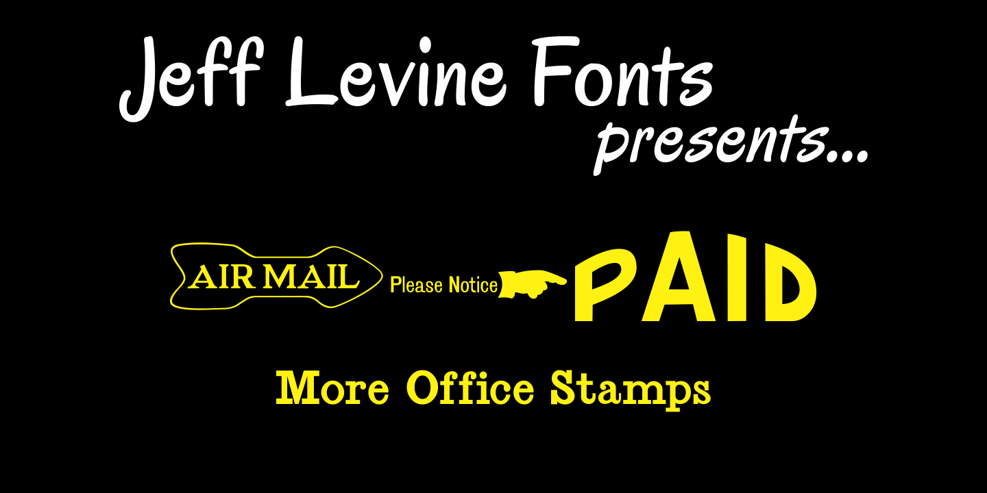 More Office Stamps Font Family