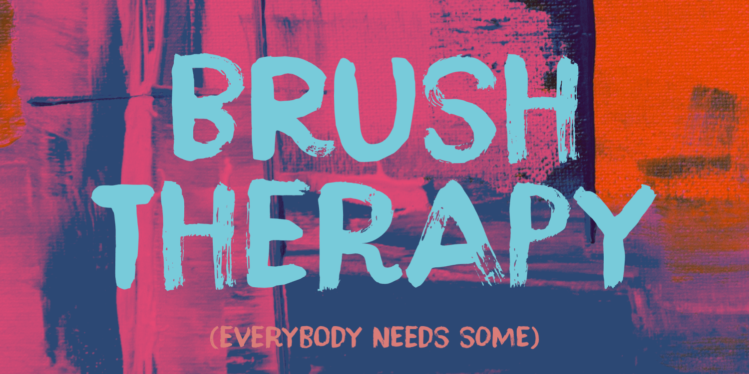 Brush Therapy Font Poster #1