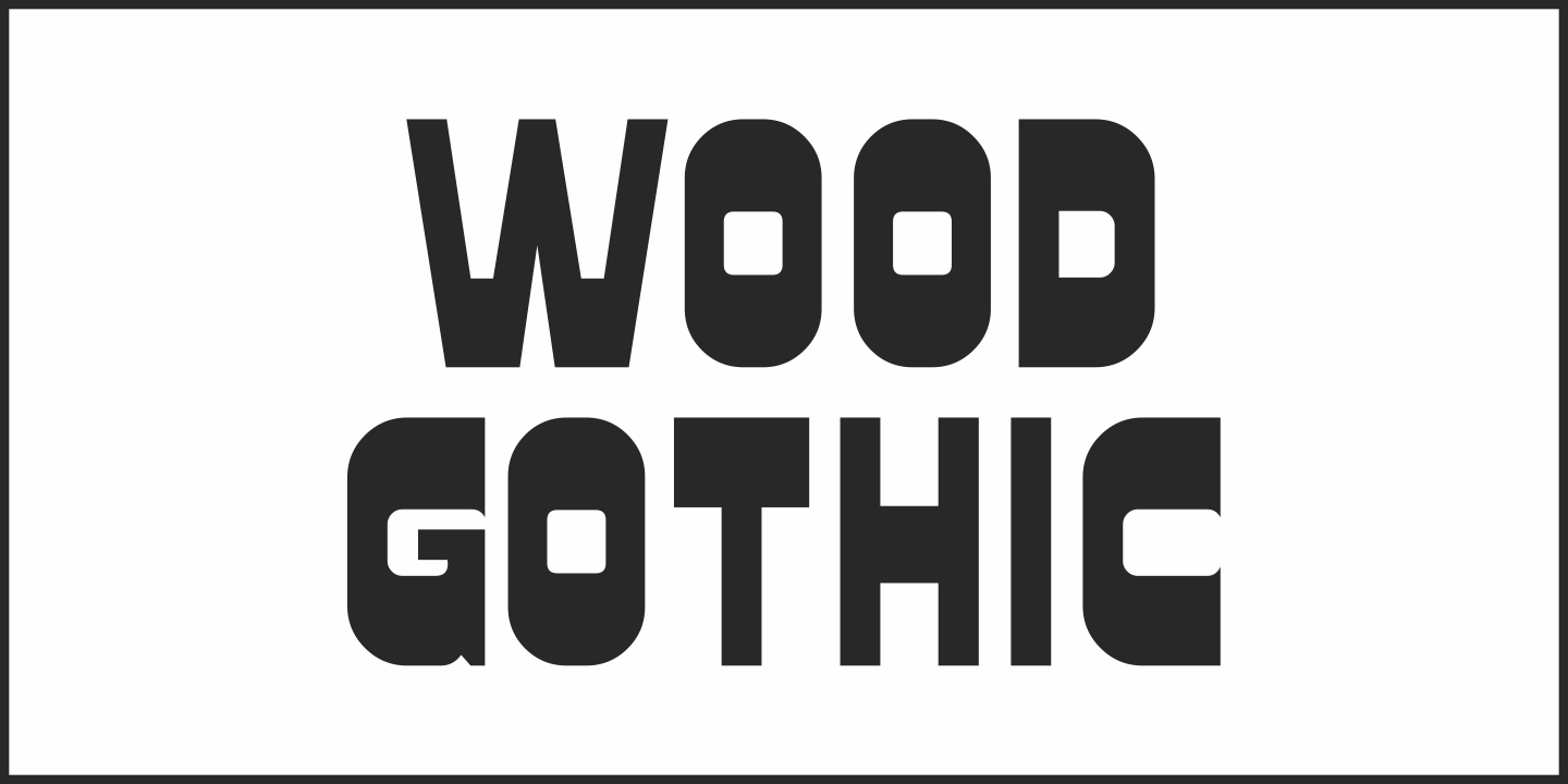 Wood Gothic Font Poster #1