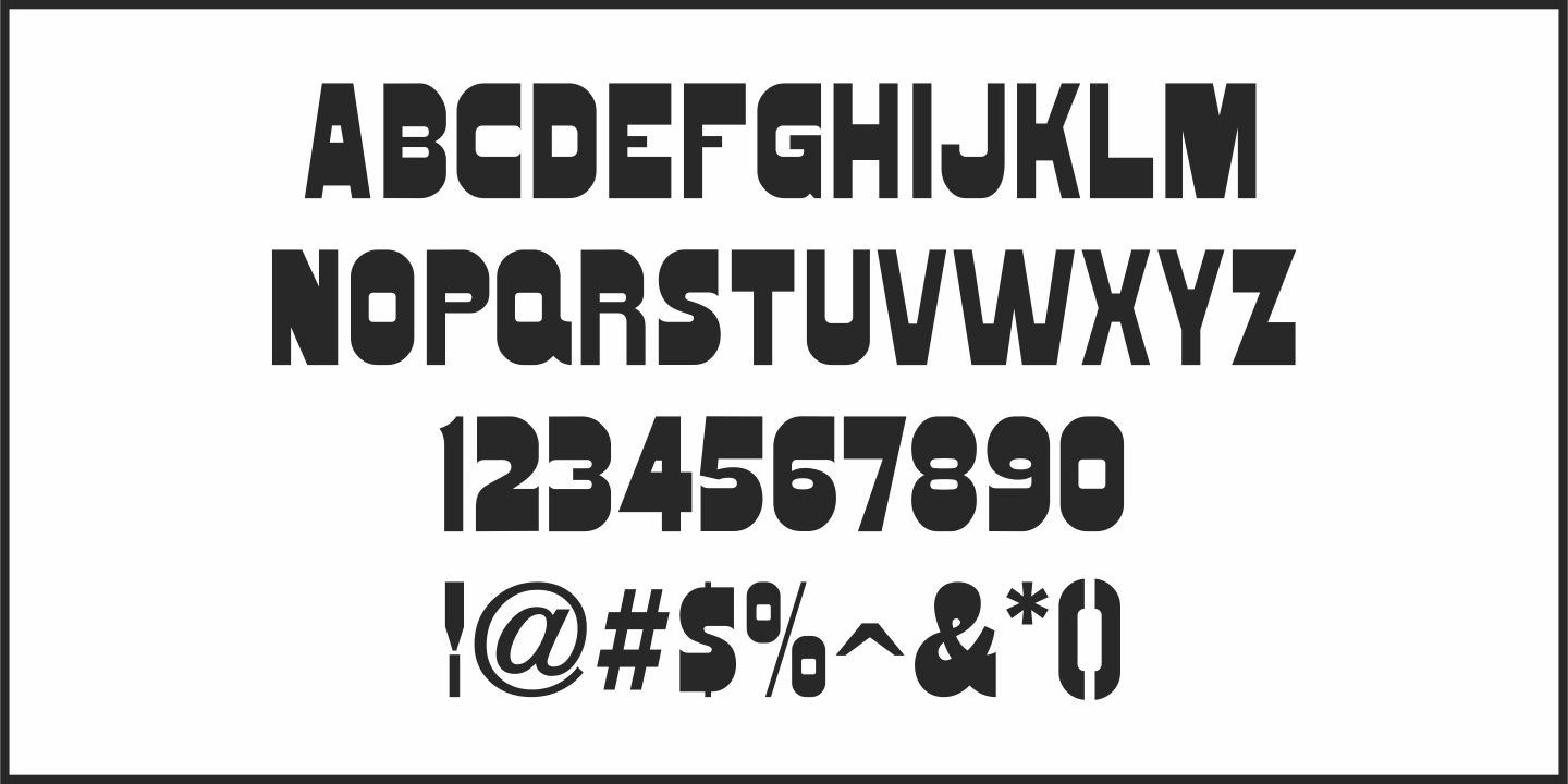 Wood Gothic Font Poster #1