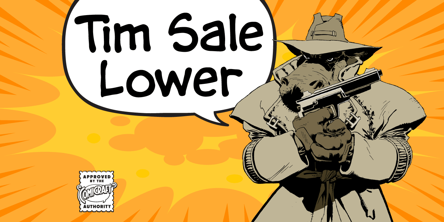 Tim Sale Lower Font Poster #1