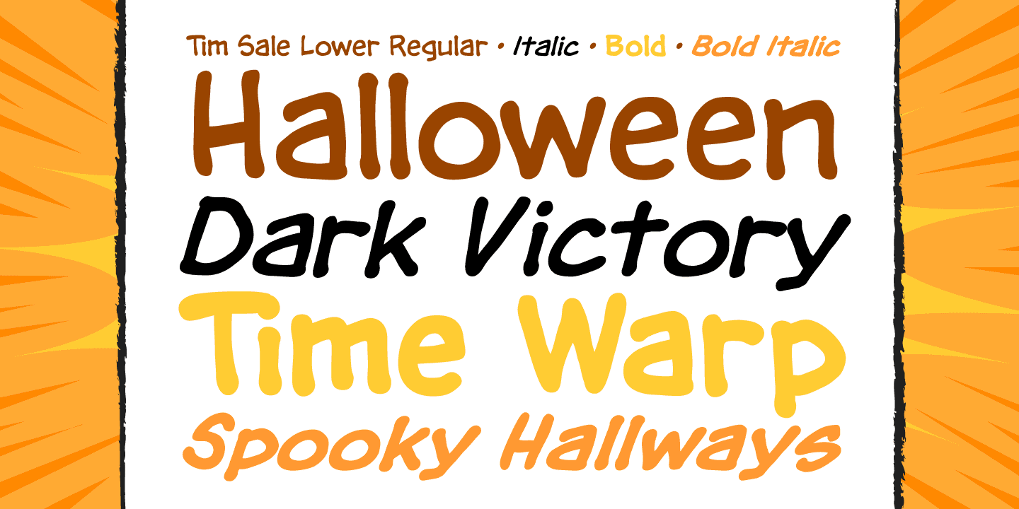 Tim Sale Lower Font Poster #1