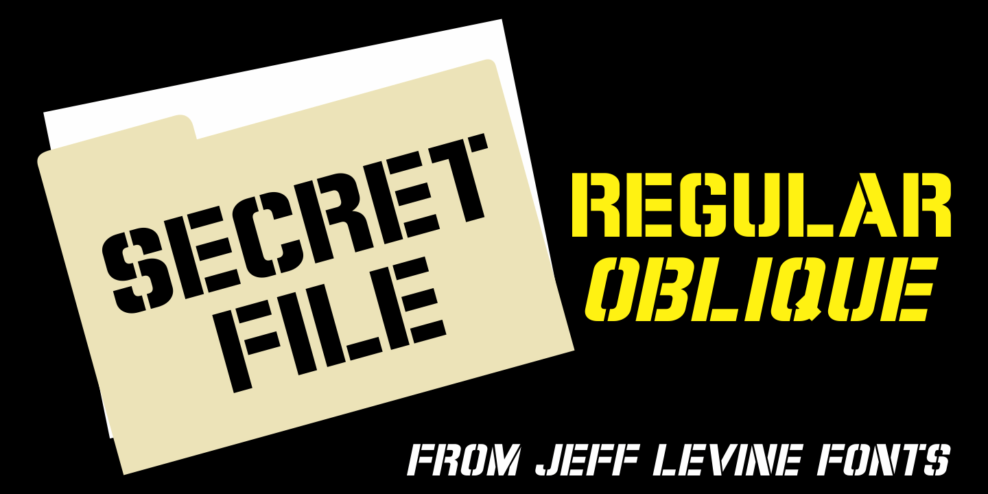 Secret File Font Poster #1