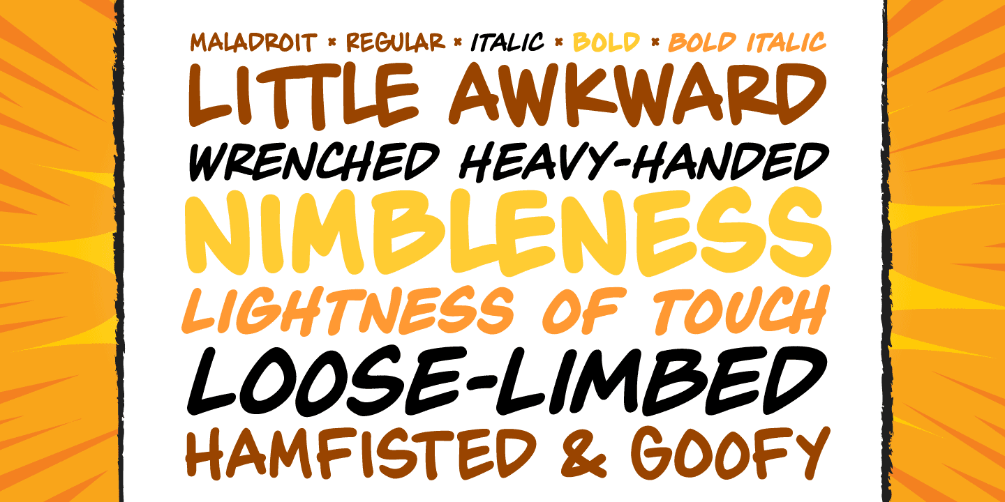 Maladroit Font Poster #1