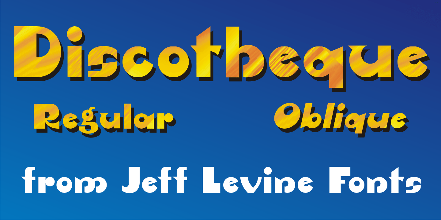 Discotheque Font Poster #1