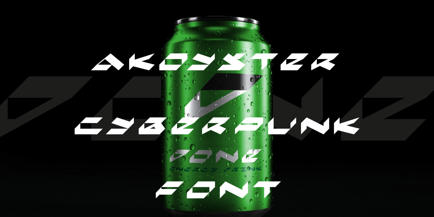 Akoyster Font Poster