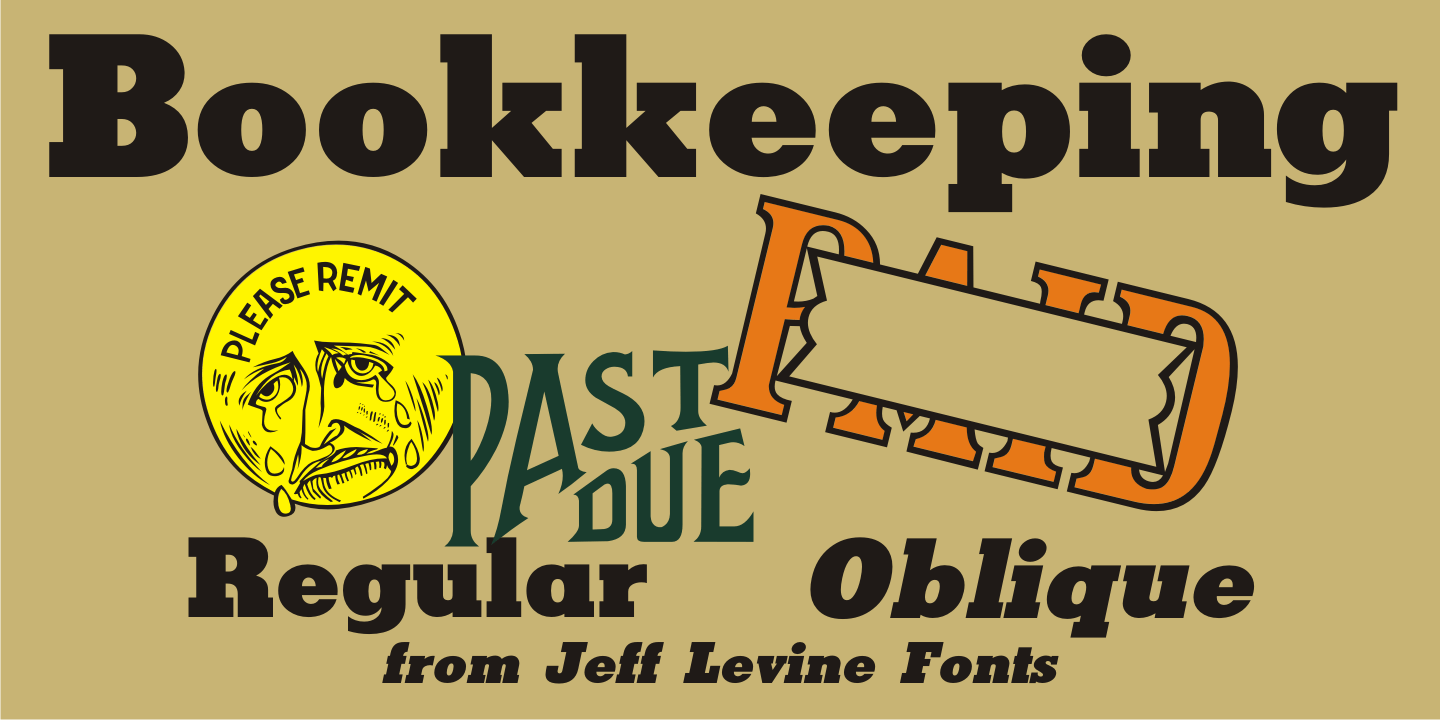 Bookkeeping Font Poster #1