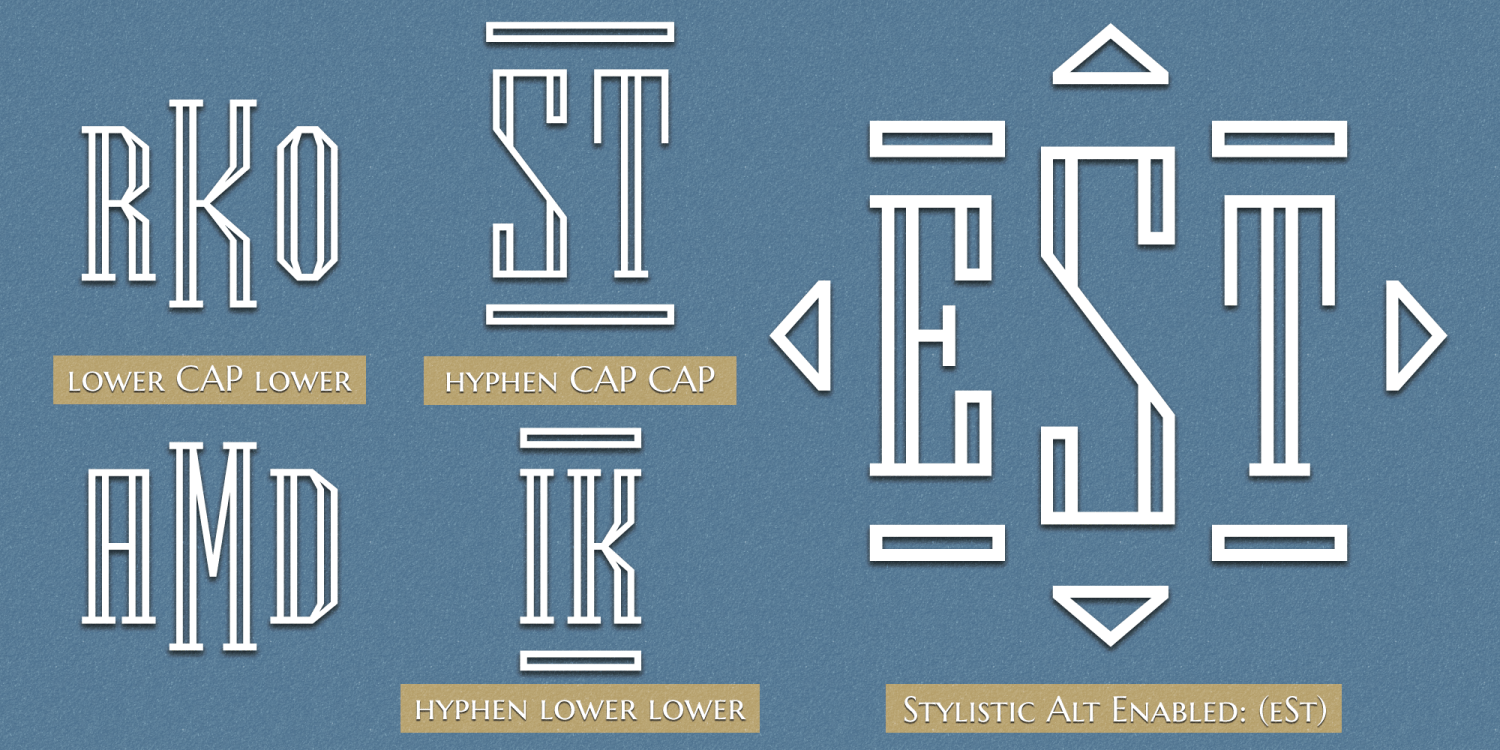 MFC Inscribe Monogram Font Poster #1