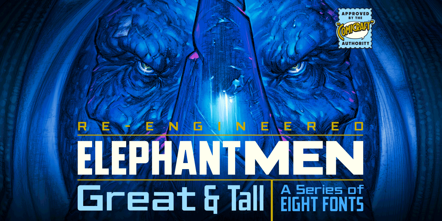 Elephantmen Great & Tall Font Poster #1