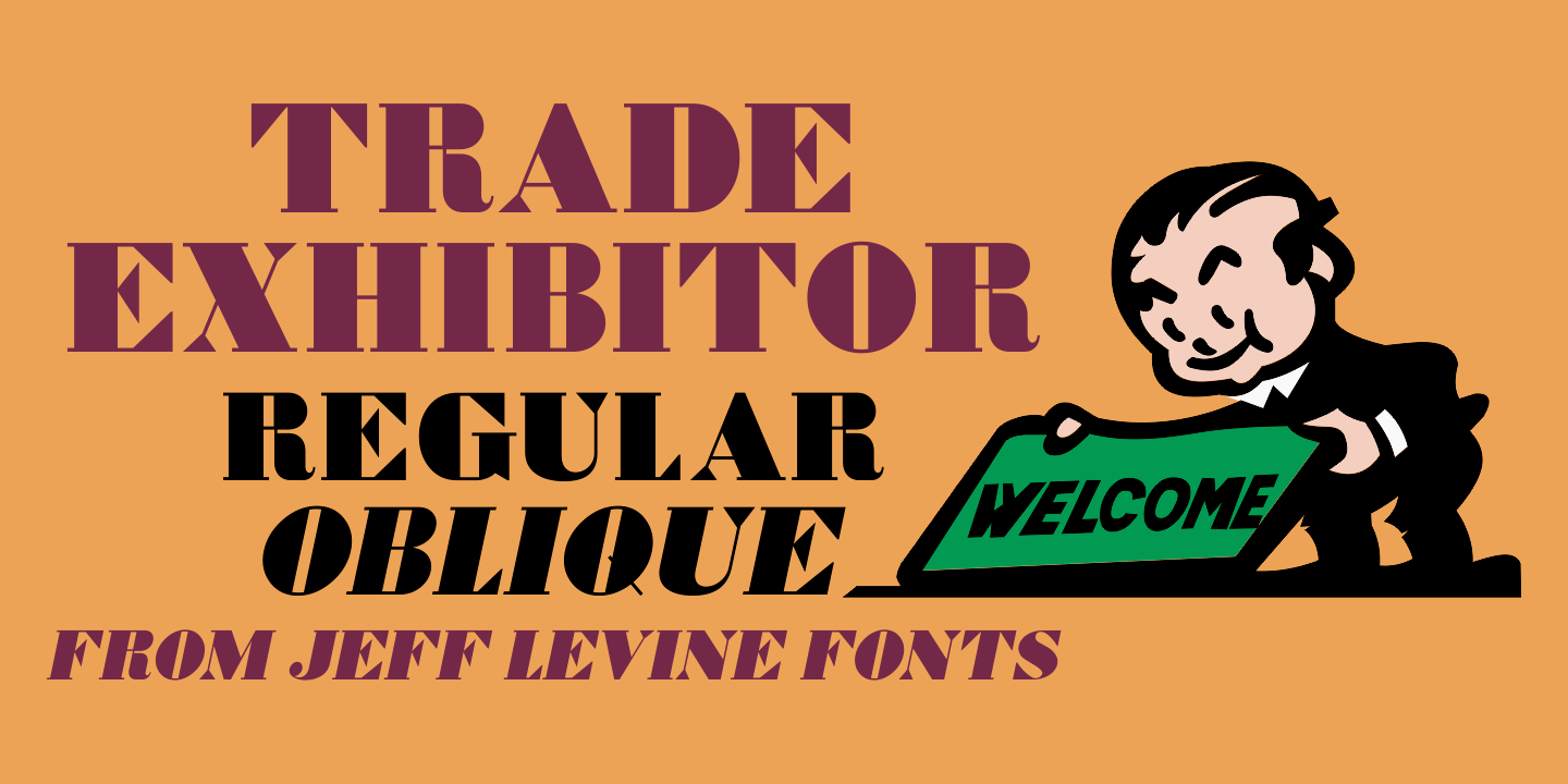 Trade Exhibitor Font Family Poster