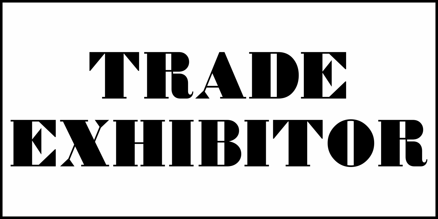 Trade Exhibitor Font Poster #2