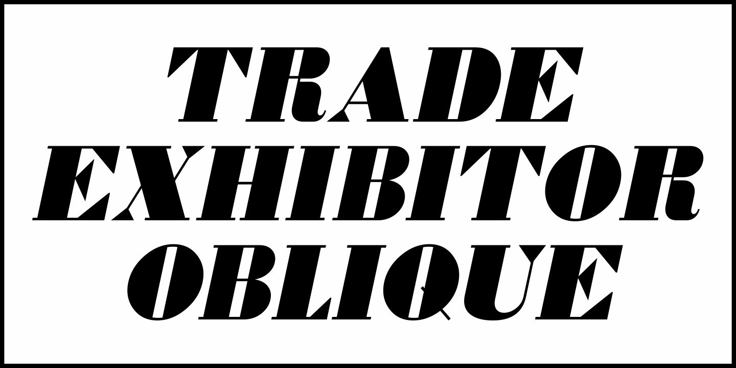 Trade Exhibitor Font Poster #4