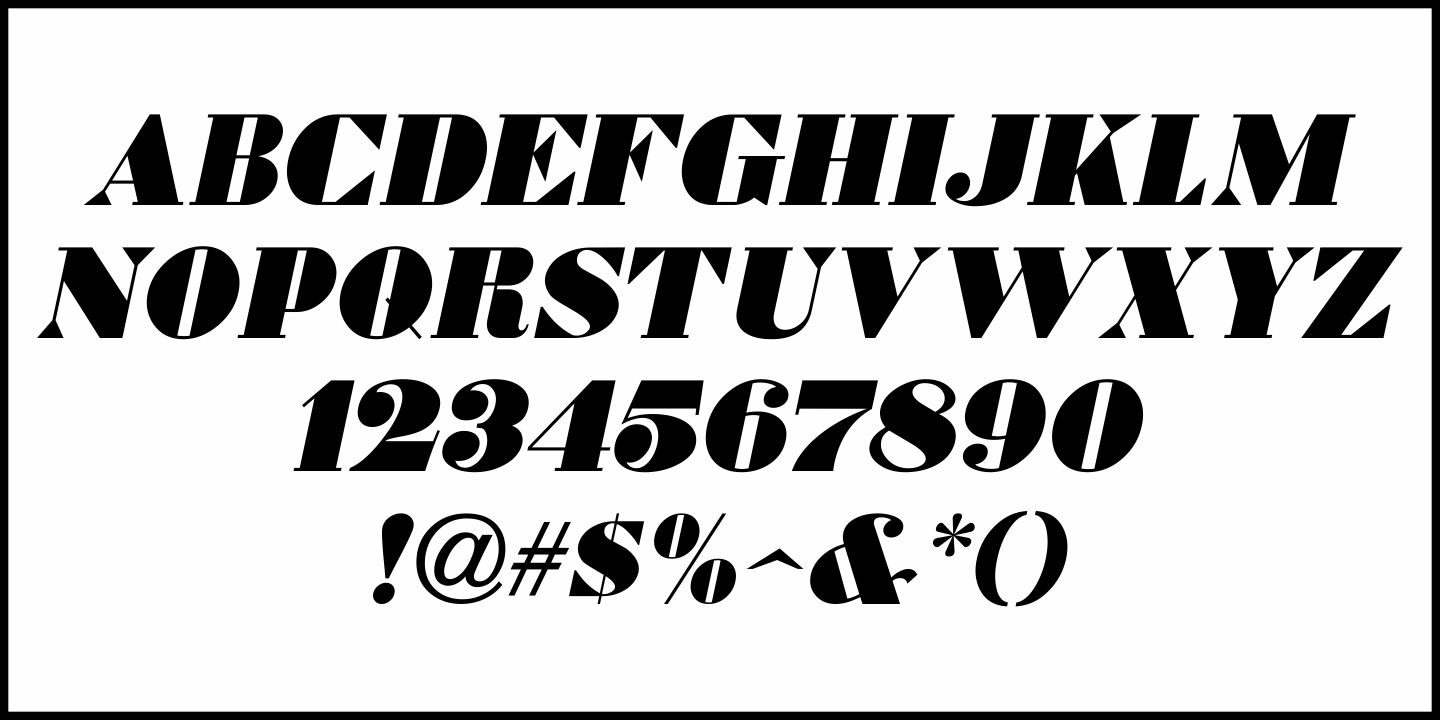 Trade Exhibitor Font Poster #5