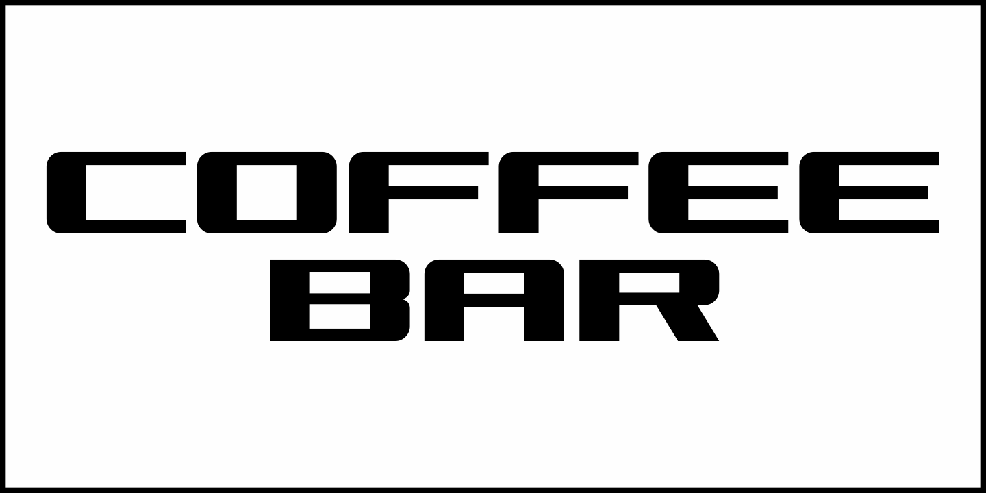 Coffee Bar Font Poster #2