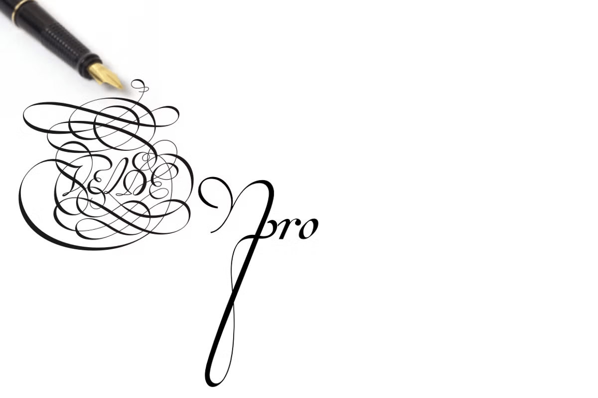 Van den Velde Script Pro Font Poster #1