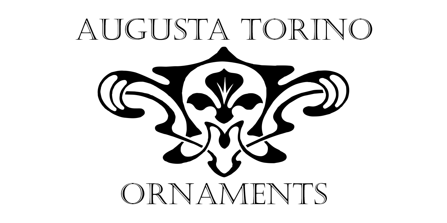 Augusta Torino Ornaments Font Poster #6