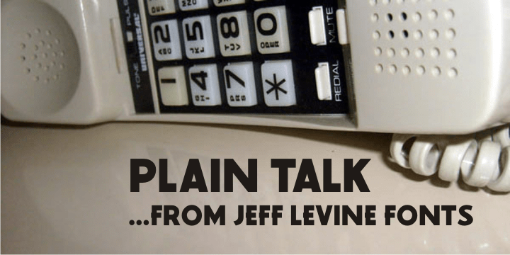 Plain Talk Font Family Poster