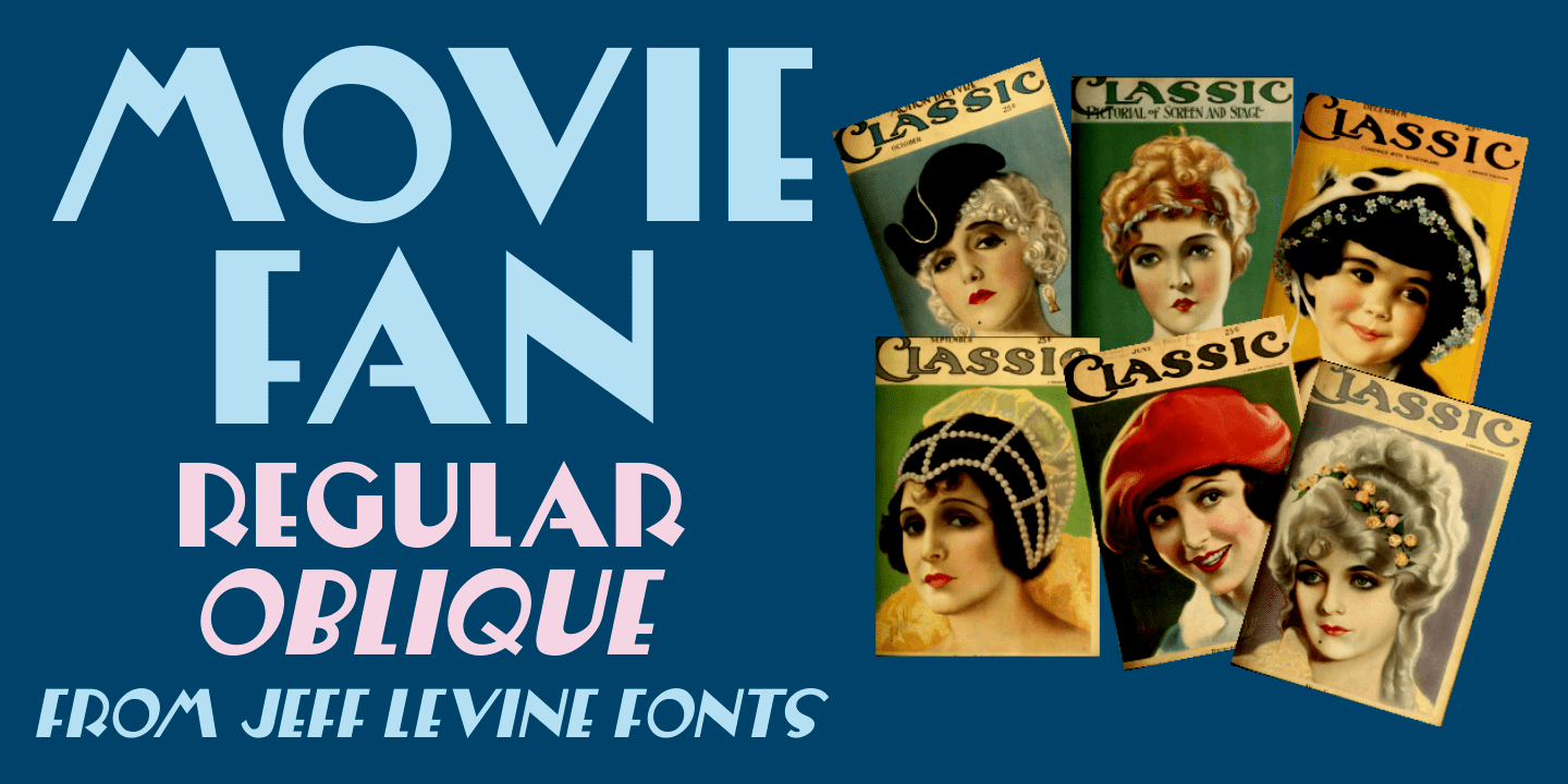 Movie Fan Font Poster #1