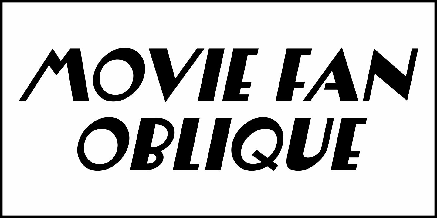 Movie Fan Font Poster #1