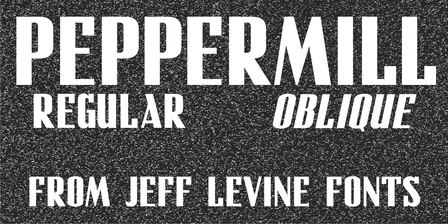 Peppermill Font Poster #1