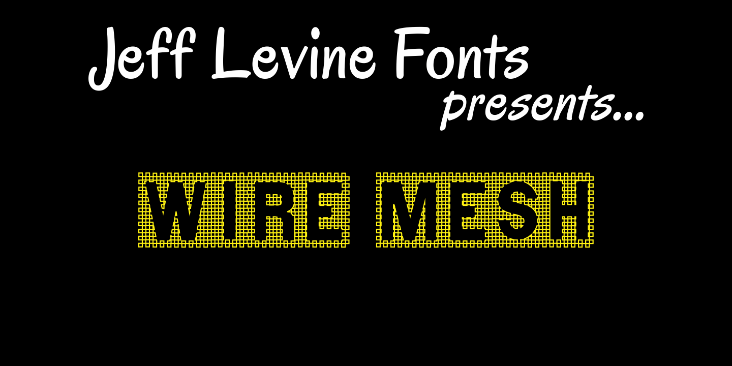 Wire Mesh Font Family