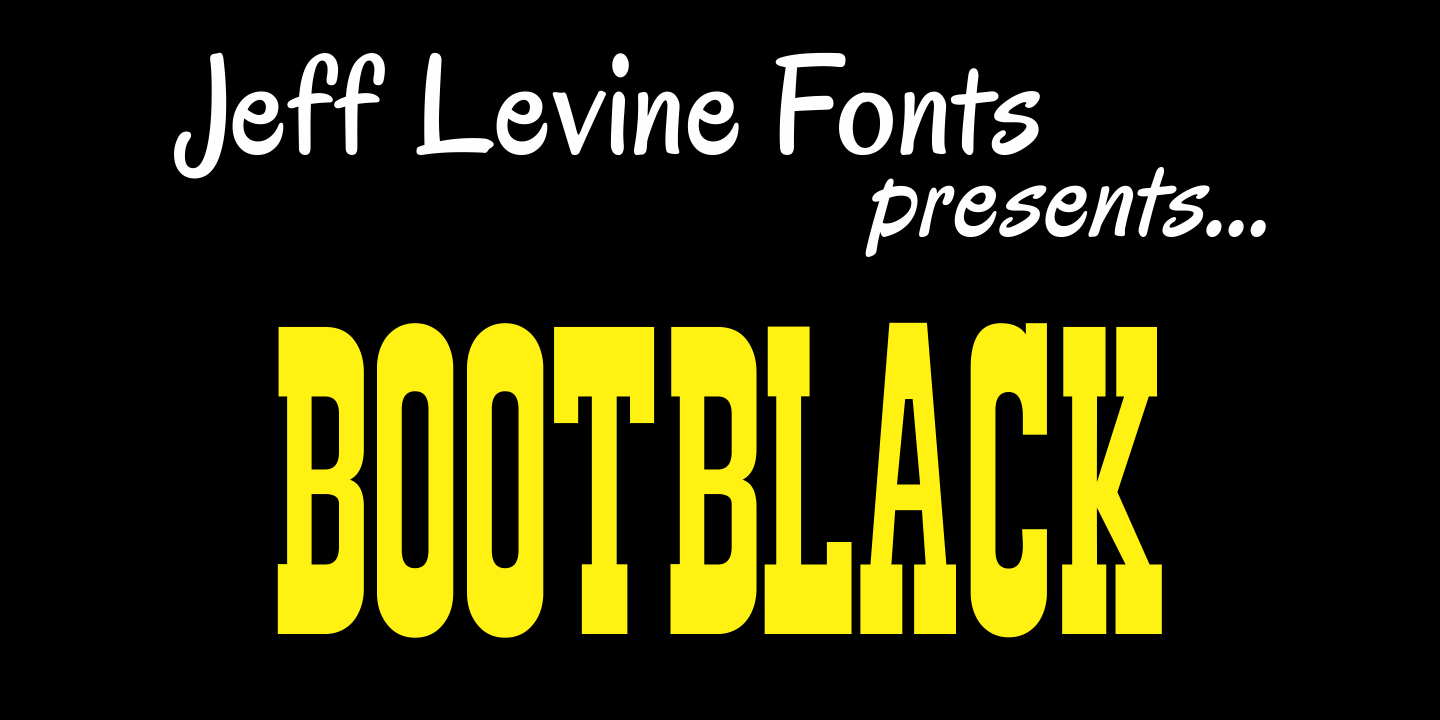 Bootblack Font Family Poster