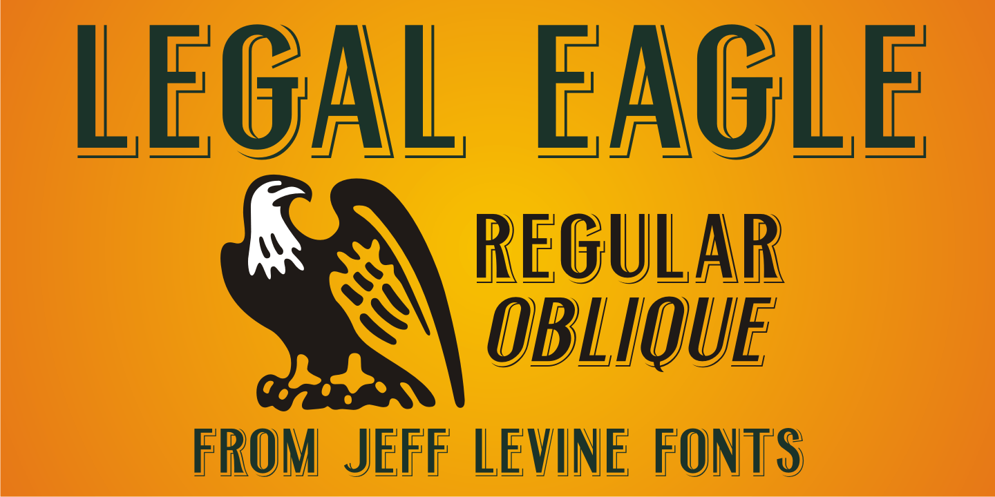 Legal Eagle Font Poster #1