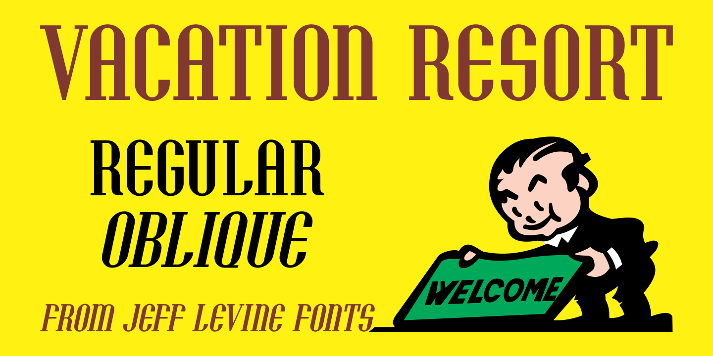 Vacation Resort Font Poster #1