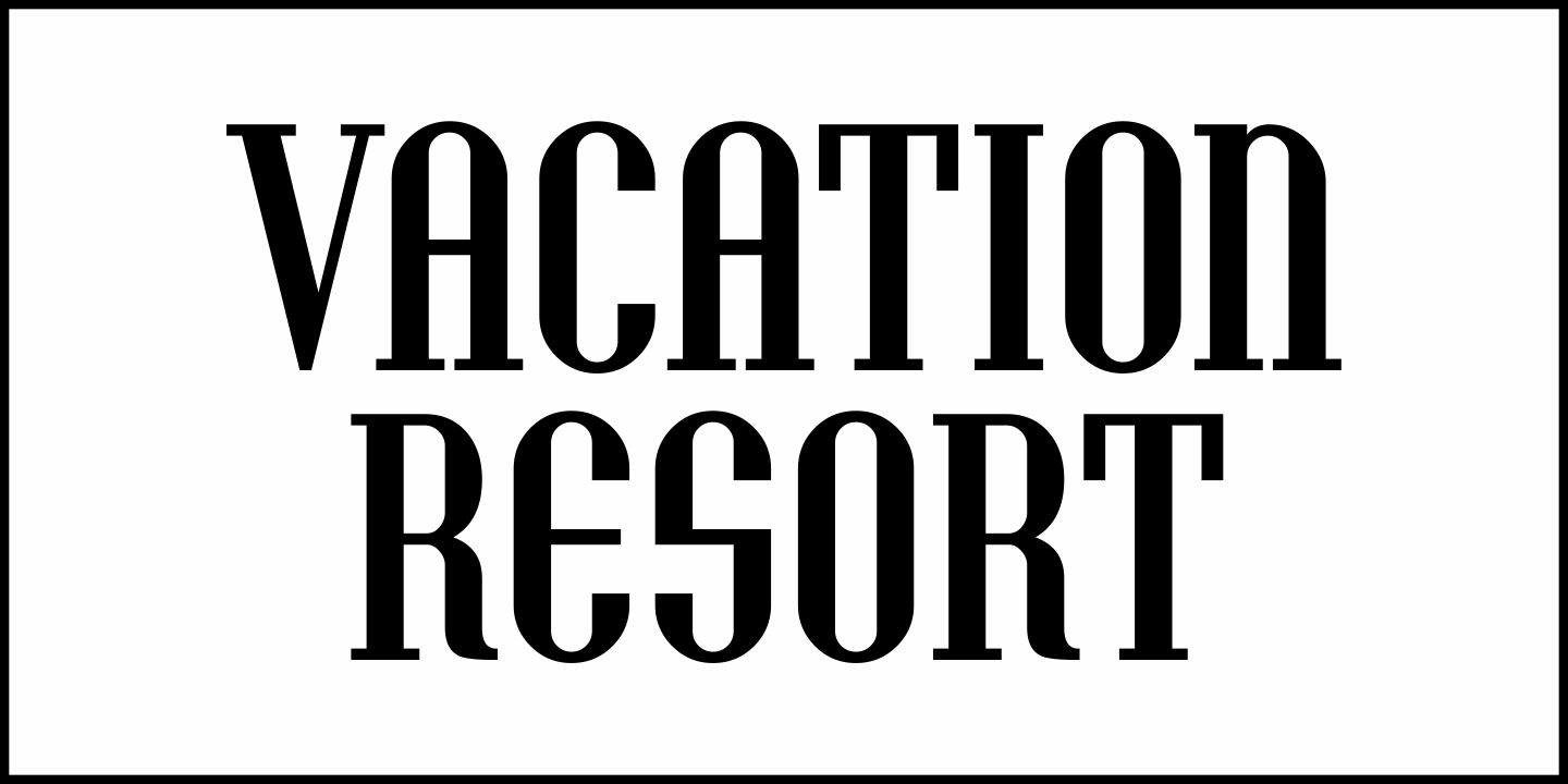 Vacation Resort Font Poster #1