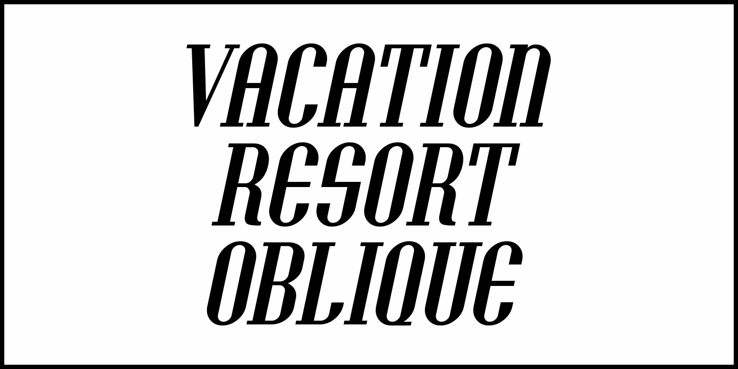 Vacation Resort Font Poster #1