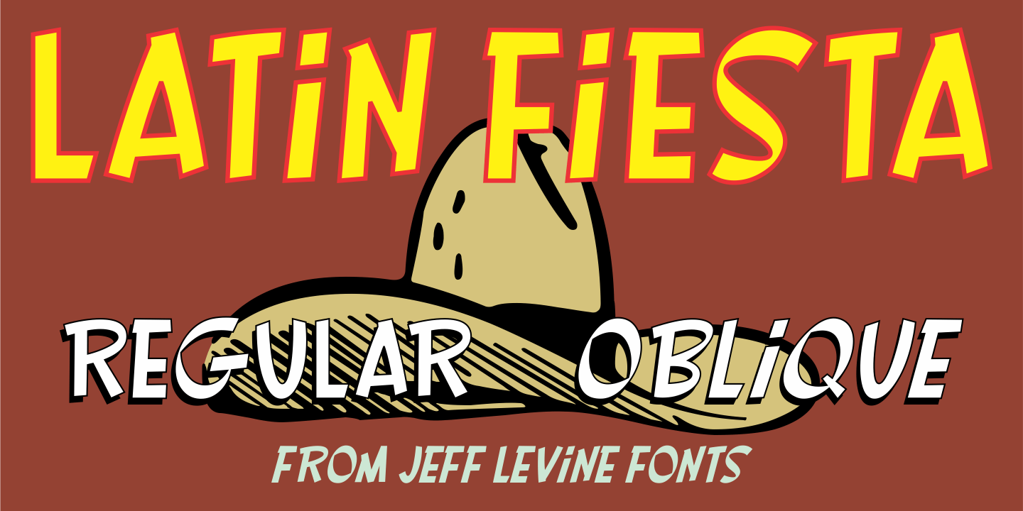 Latin Fiesta Font Poster #1