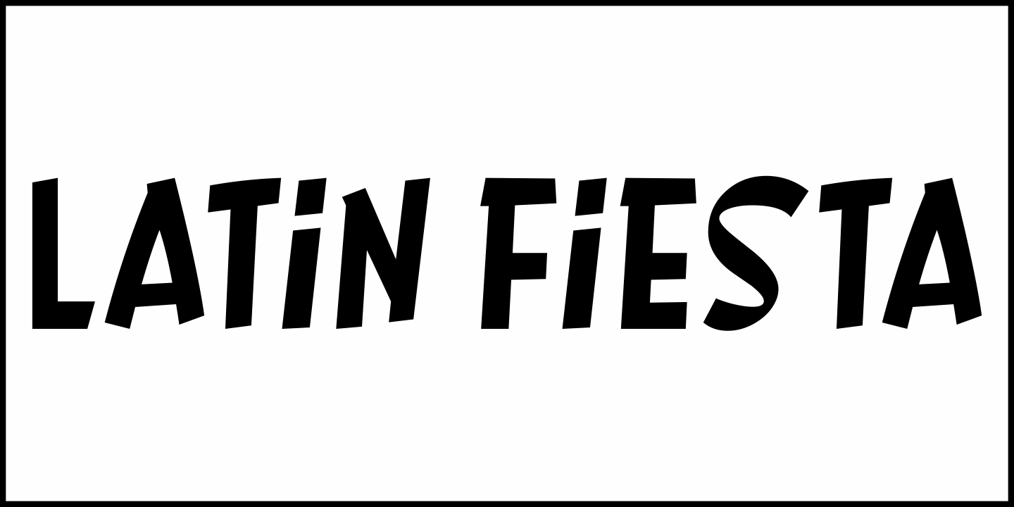 Latin Fiesta Font Poster #2