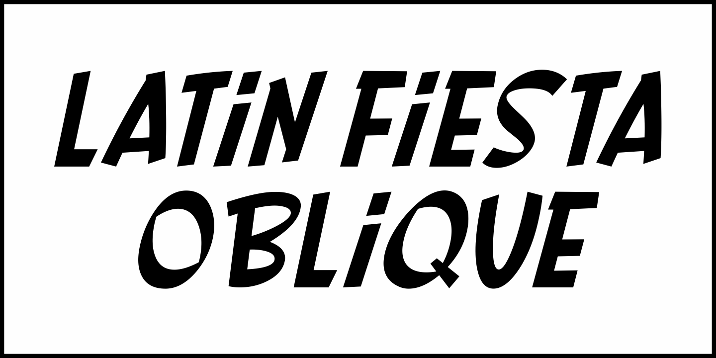 Latin Fiesta Font Poster #4