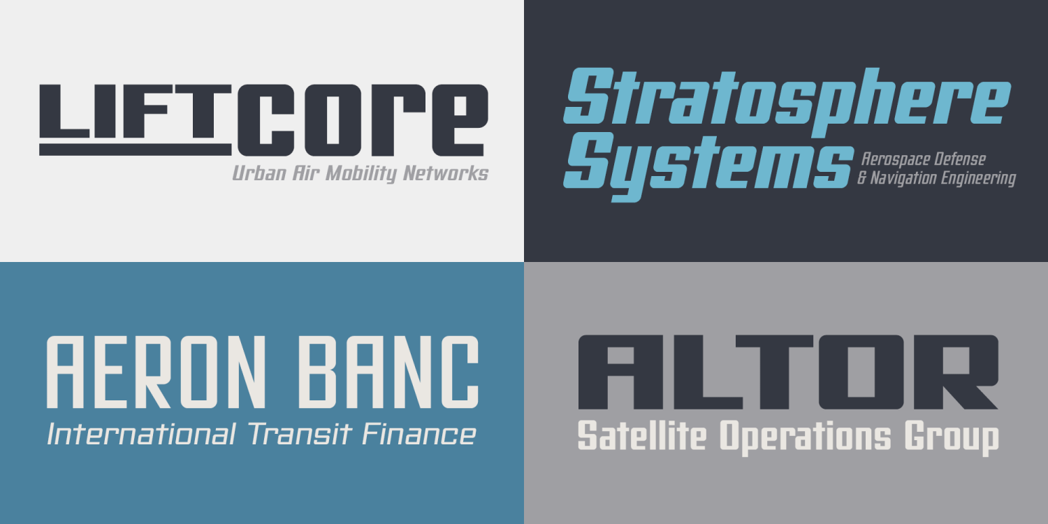 Avionic Variable Font Poster #4