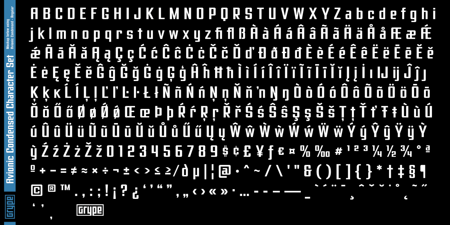 Avionic Variable Font Poster #9